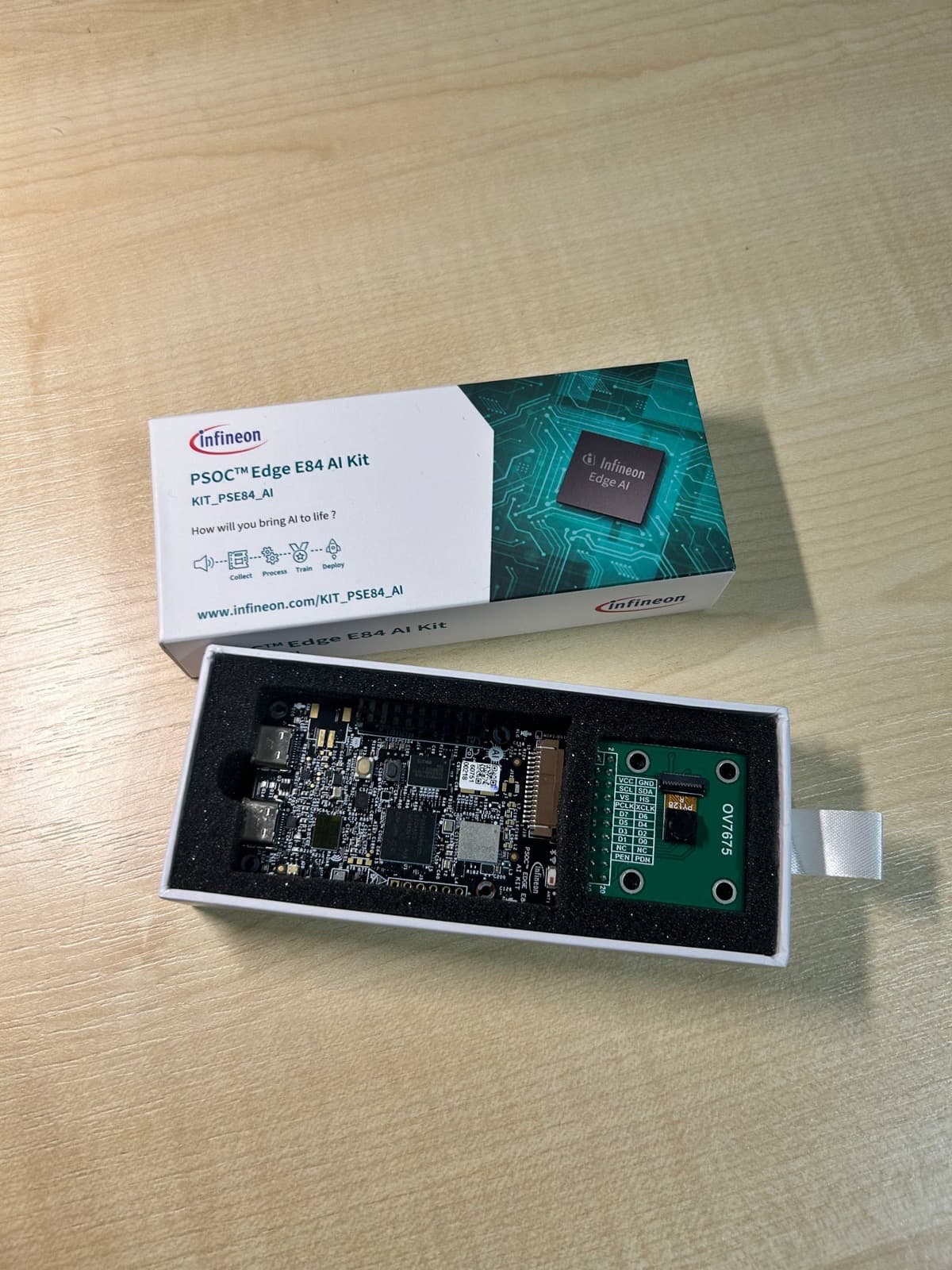 PSoC Edge AI kit packaging